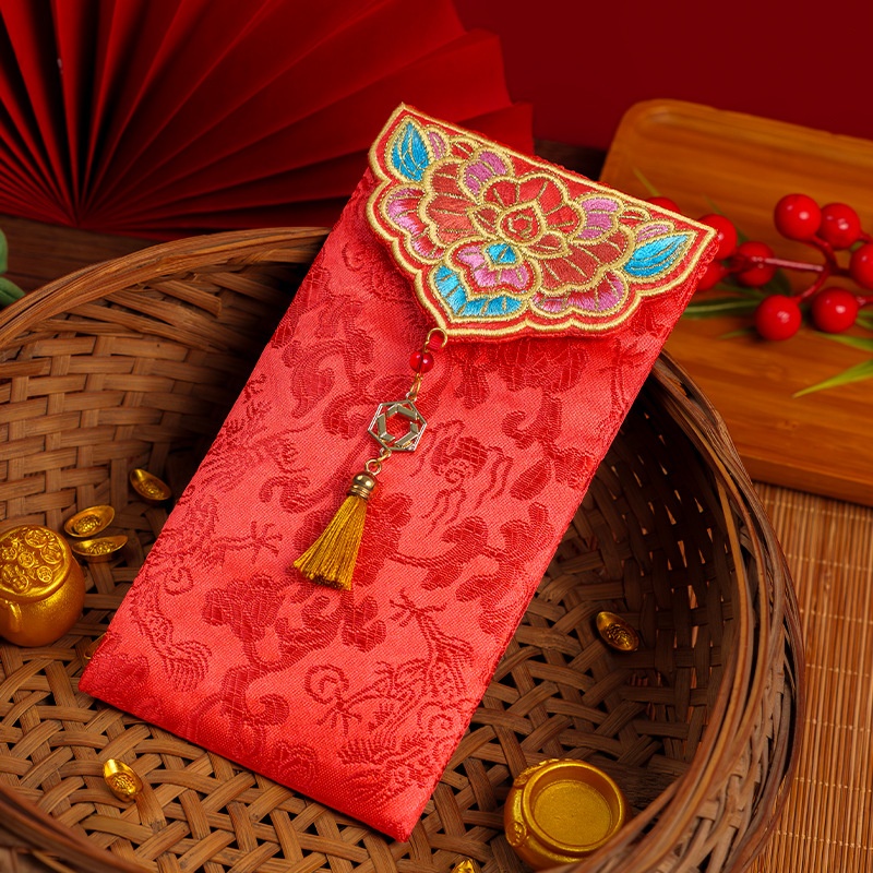 Wedding Envelopes - 1 Adet Geleneksel Çin İşi Nakışlı