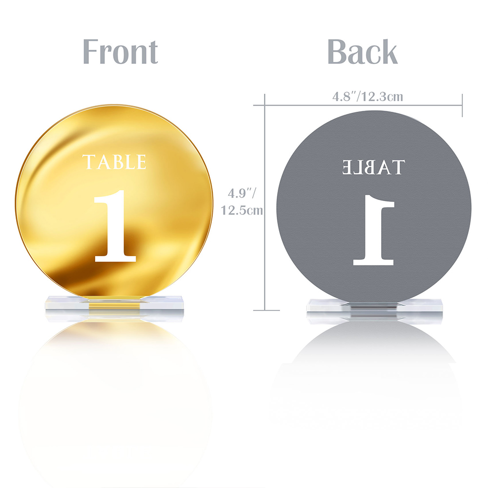 Akrilik düğün masa numarası iş - Table Number Gold incelemesi ve fiyatı