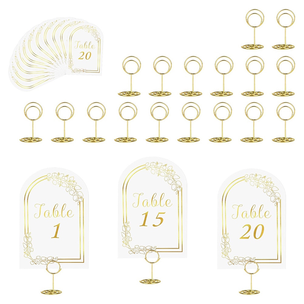 AT19 – 1-20 numaralı düğün mas - Table Number Gold incelemesi ve fiyatı