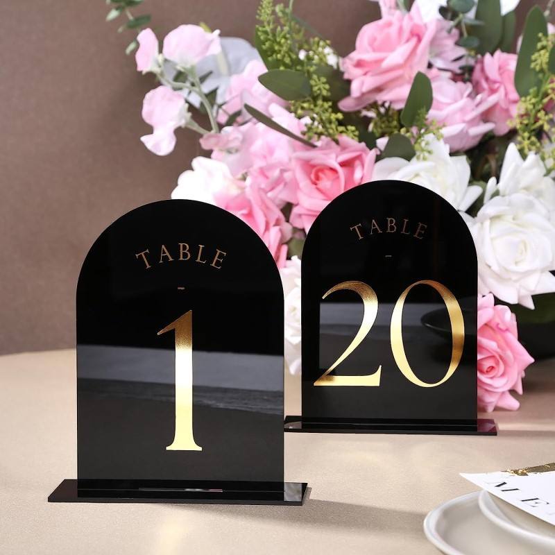Kemerli akrilik masa numaralar - Table Number Gold incelemesi ve fiyatı