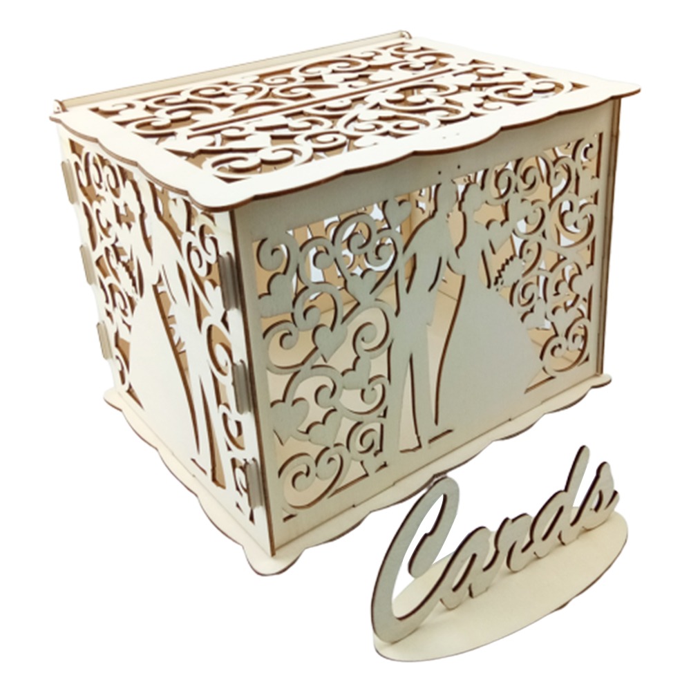 22,5x15x15 cm Ahşap Düğün Dave - Wedding Card Box incelemesi ve fiyatı
