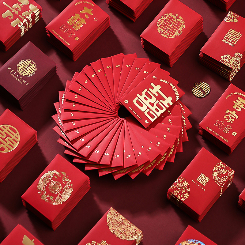 50 adet çin yeni yıl kırmızı z - Wedding Envelopes incelemesi ve fiyatı