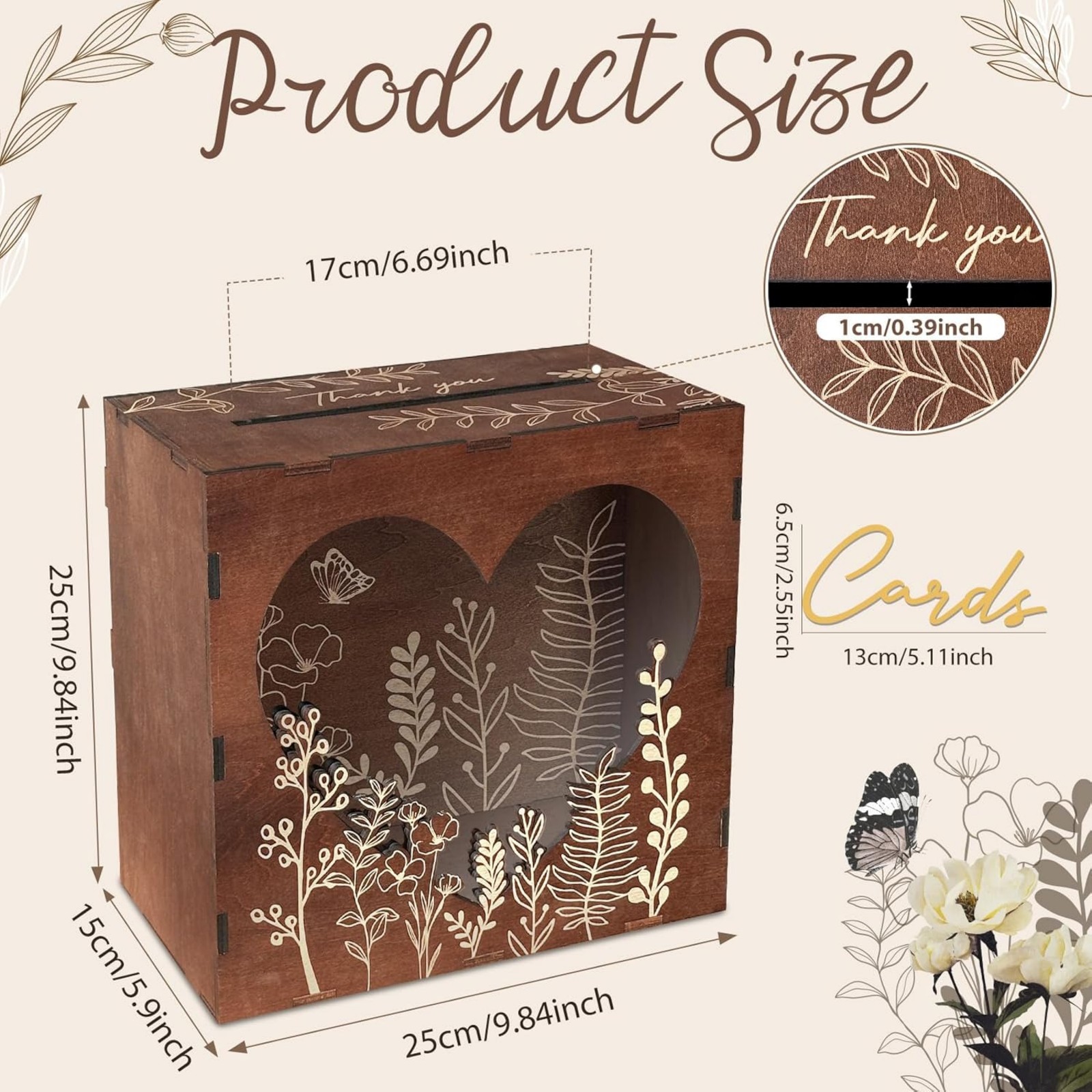 Düğün Resepsiyonu için Kahvere - Wedding Card Box incelemesi ve fiyatı